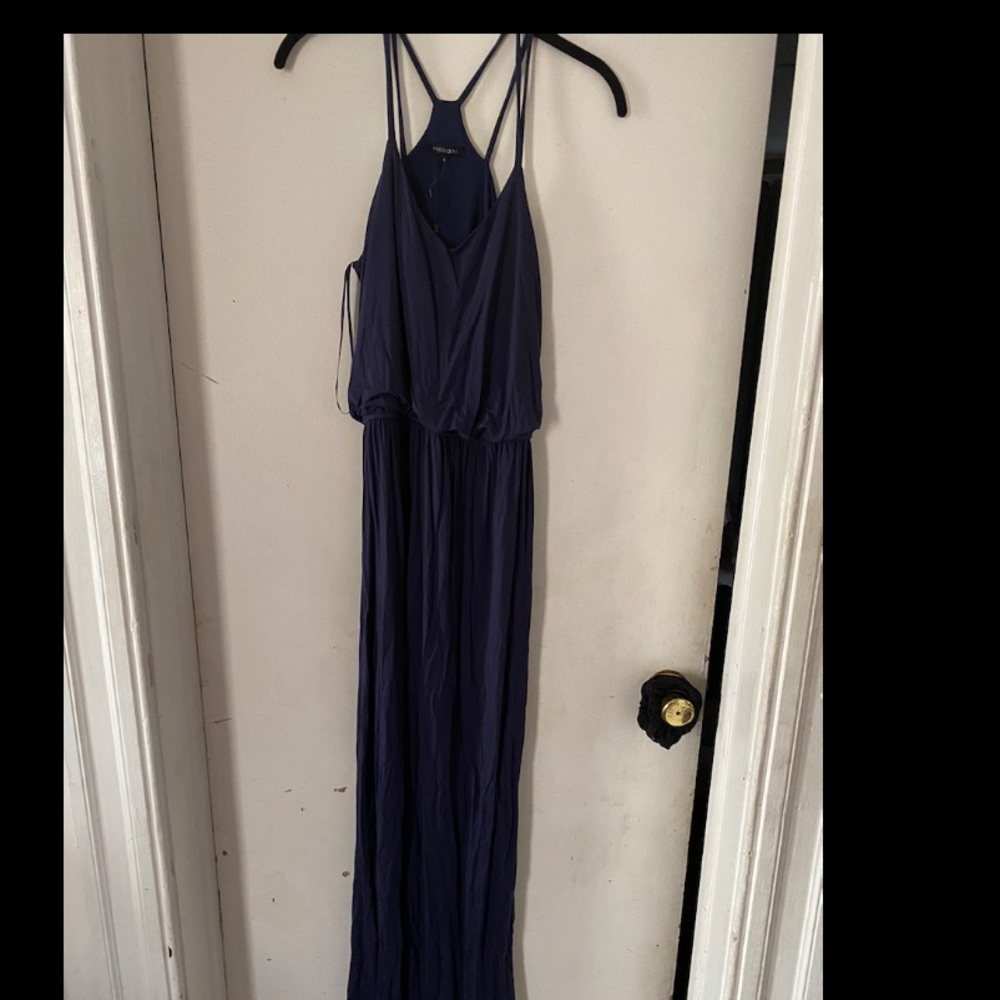 Navy blue maxi dress size small
